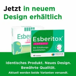 Esberitox Grippemittel|Abwehrsteigerung-® Compact Bei Erkältungskrankheiten, 40 St
