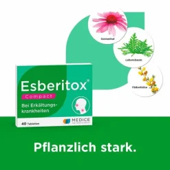 Esberitox Grippemittel|Abwehrsteigerung-® Compact Bei Erkältungskrankheiten, 40 St