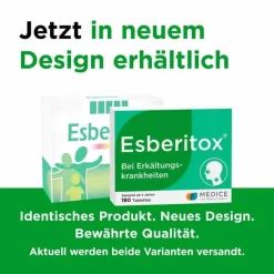 Esberitox Grippemittel|Abwehrsteigerung-® Tabletten bei Erkältungskrankheiten, 180 St