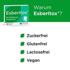Esberitox Grippemittel|Abwehrsteigerung-® Tabletten bei Erkältungskrankheiten, 180 St