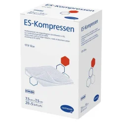 ES-Kompressen steril 7,5x7,5 cm Großpackung, 20X5 St- Sterile Kompressen