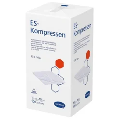 ES-Kompressen Sterile Kompressen-unsteril 10x10 cm 16fach, 100 St