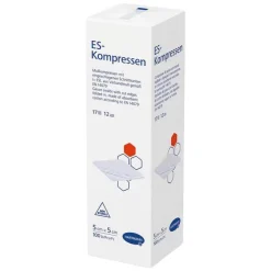 ES-Kompressen Sterile Kompressen-unsteril 5x5 cm 12fach, 100 St