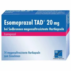 TaD Esomeprazol ® 20 mg bei Sodbrennen, 14 St- Sodbrennen Medikamente|Magentabletten