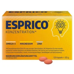 Esprico Omega 3 Kapseln|Konzentration Und Lernen-Kaukapseln, 120 St