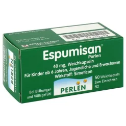 Espumisan Perlen Weichkapseln, 50 St- Medikamente Gegen Blähungen