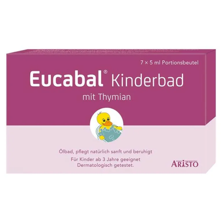 Eucabal Waschlotionen & Bäder-Kinderbad mit Thymian, 7X5 ml