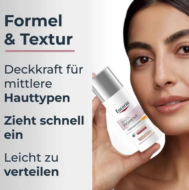 Eucerin Anti-Pigment Tag getönt mittel LSF 30, 50 ml- Gesicht|Pigmentflecken