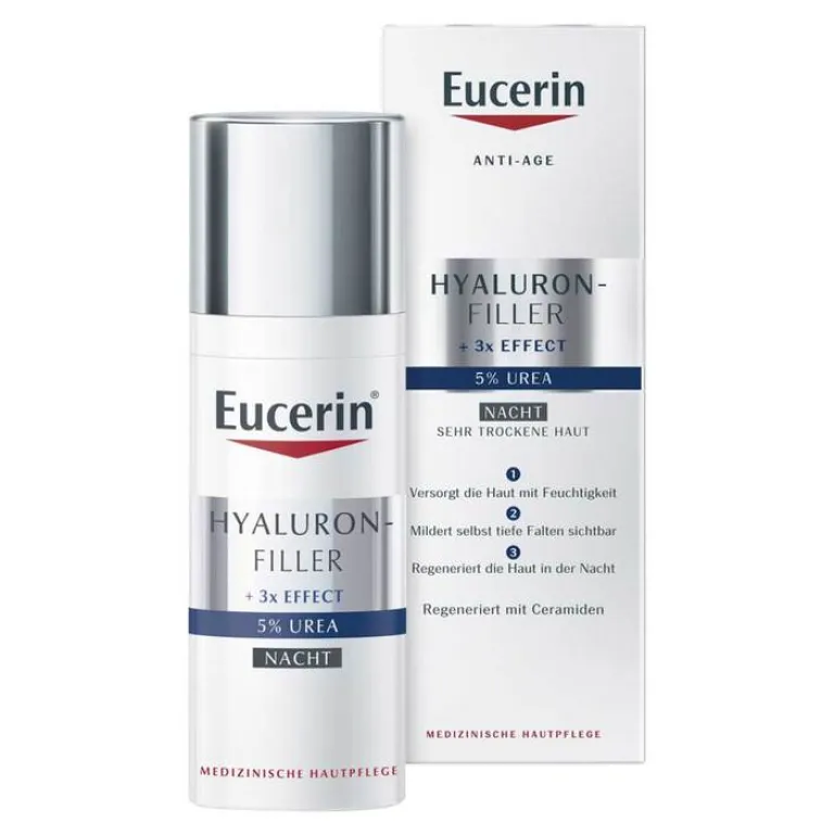 Eucerin Hyaluron-Filler Urea Nacht Creme, 50 ml- Nachtpflege|Anti-Aging