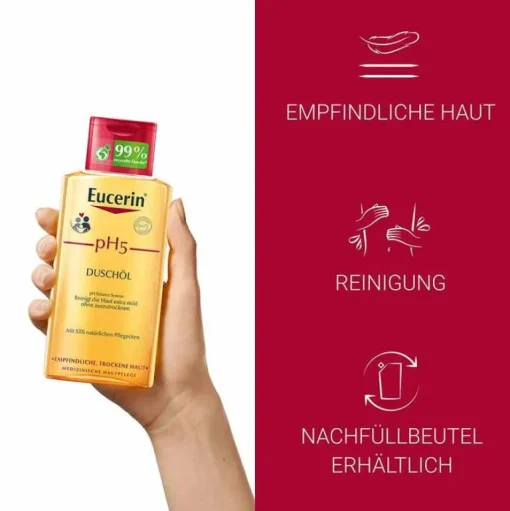Eucerin pH5 Duschöl empfindliche Haut, 200 ml- Trockene & Sensible Haut