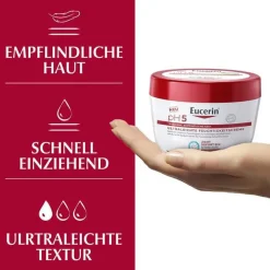 Eucerin Trockene Haut-pH5 ultraleichte Feuchtigkeitscreme, 350 ml