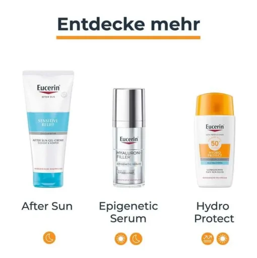 Eucerin Sun Fluid Hydro Protect Face hell LSF 50 + , 50 ml- Lsf 50+|Gesicht