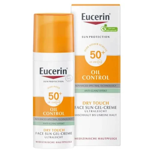 Eucerin Sun Gel-Creme Oil Control LSF 50+, 50 ml- Lsf 50+