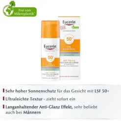 Eucerin Sun Gel-Creme Oil Control LSF 50+, 50 ml- Lsf 50+