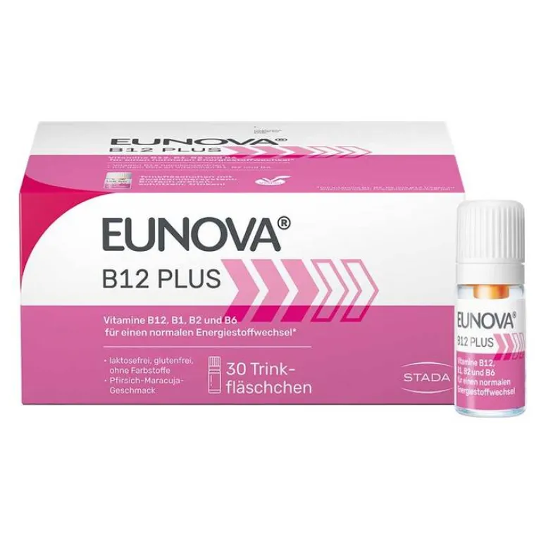 Eunova Vitamin B12 (Cobalamin)-B12 Plus Lösung zum Einnehmen, 30X8 ml