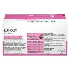 Eunova Vitamin B12 (Cobalamin)-B12 Plus Lösung zum Einnehmen, 30X8 ml