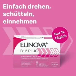 Eunova Vitamin B12 (Cobalamin)-B12 Plus Lösung zum Einnehmen, 30X8 ml