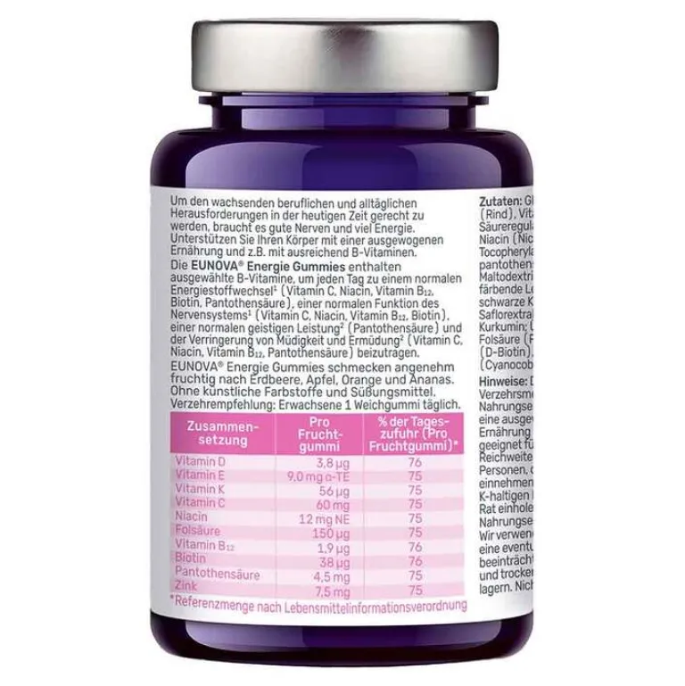 Energie Gummies, 60 St^Eunova Hot