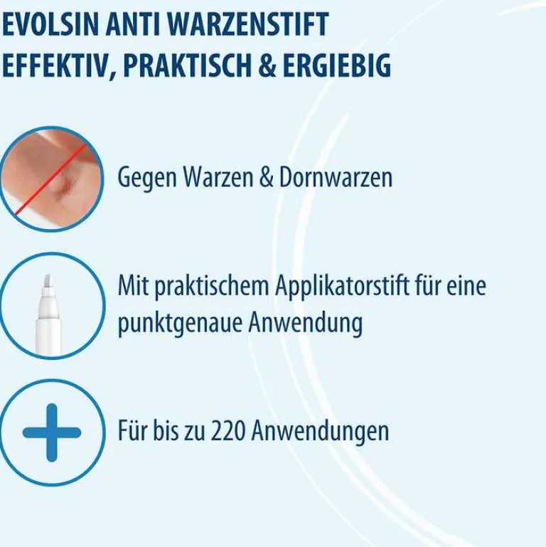 Evolsin Warzenstift-Anti-Warzen Stift, 3 ml