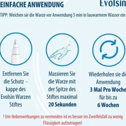Evolsin Warzenstift-Anti-Warzen Stift, 3 ml