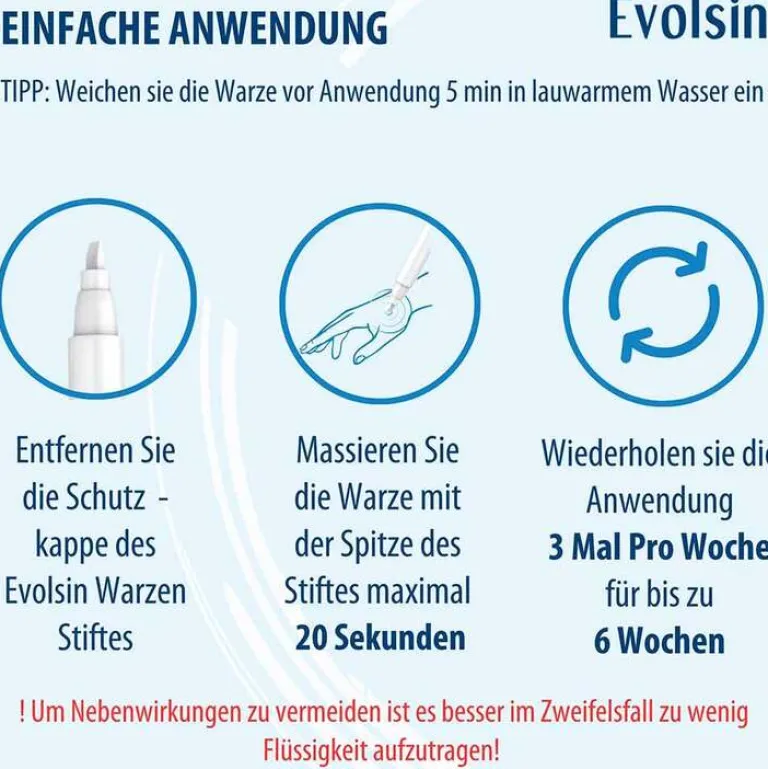 Evolsin Warzenstift-Anti-Warzen Stift, 3 ml