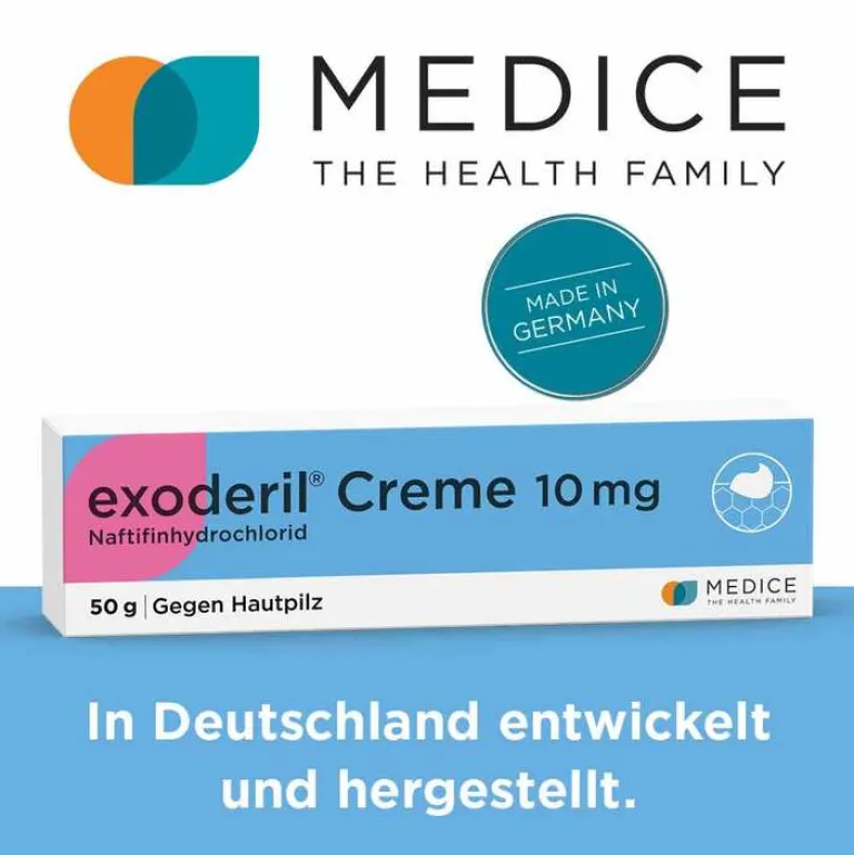 Exoderil Hautpilz Creme|Fußpilz Creme-Creme, 50 g