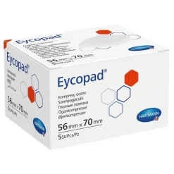 Eycopad Augenverbände & -Pflaster-Augenkompressen 56x70 mm unsteril, 5 St