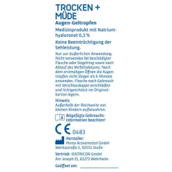 Eye Medica trocken + müde 0,3% Hyaluron Aug.-Geltro., 1 St- Augentropfen Trockene Augen