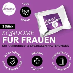 Loovara Kondome-Female Condoms, 3 St