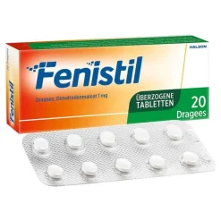 Dragees, Dimetindenmaleat 1 mg/Tablette, Antiallergikum, 20 St^Fenistil Outlet