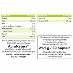 Pharmatura Fermentura Spermidin Kapseln, 30 St- Spermidin