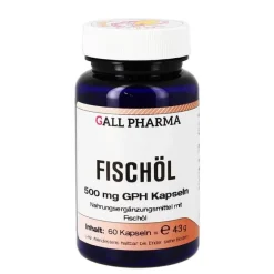 Hecht Pharma Omega 3 Kapseln|Augenvitamine-Fischöl 500 mg GPH Kapseln, 60 St