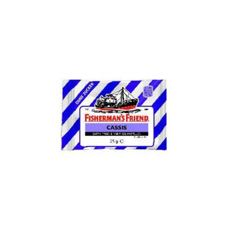 Zuckerfreie Bonbons-Fishermans Friend Cassis ohne Zucker Pastillen, 25 g