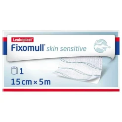 Leukomed Fixomull® skin sensitive 15 cm x 5 m, 1 St- Mullbinden