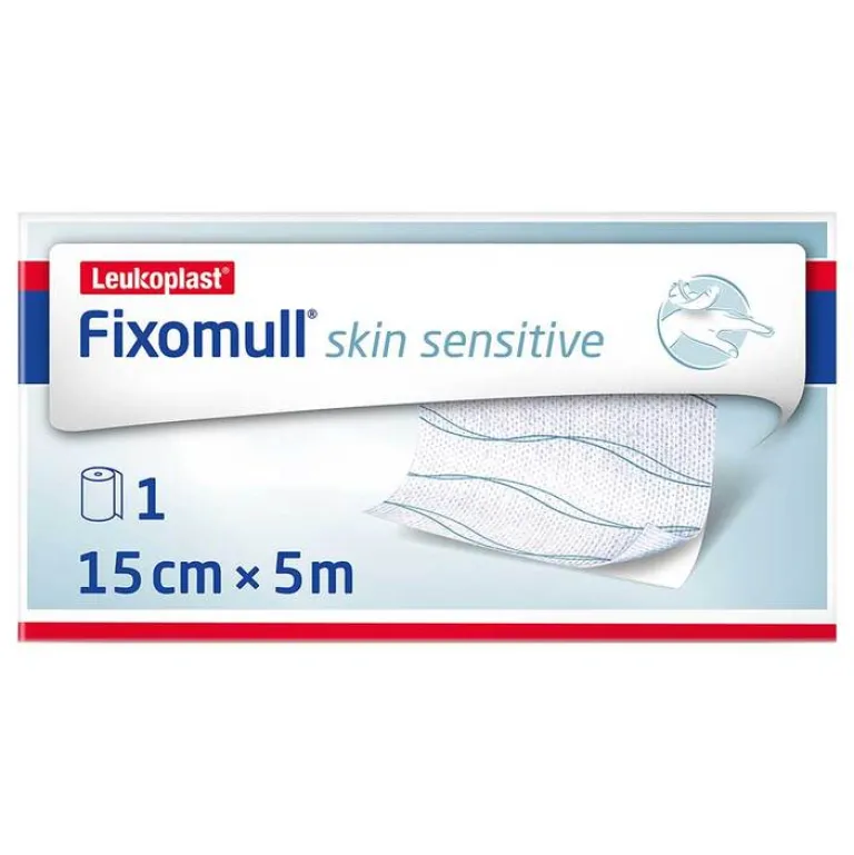 Leukomed Fixomull® skin sensitive 15 cm x 5 m, 1 St- Mullbinden