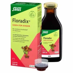 Floradix Eisen Saft|Konzentration Und Lernen-Eisen für Kinder Tonikum, 250 ml