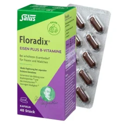 Eisen plus B Vitamine Kapseln, 40 St^Floradix
