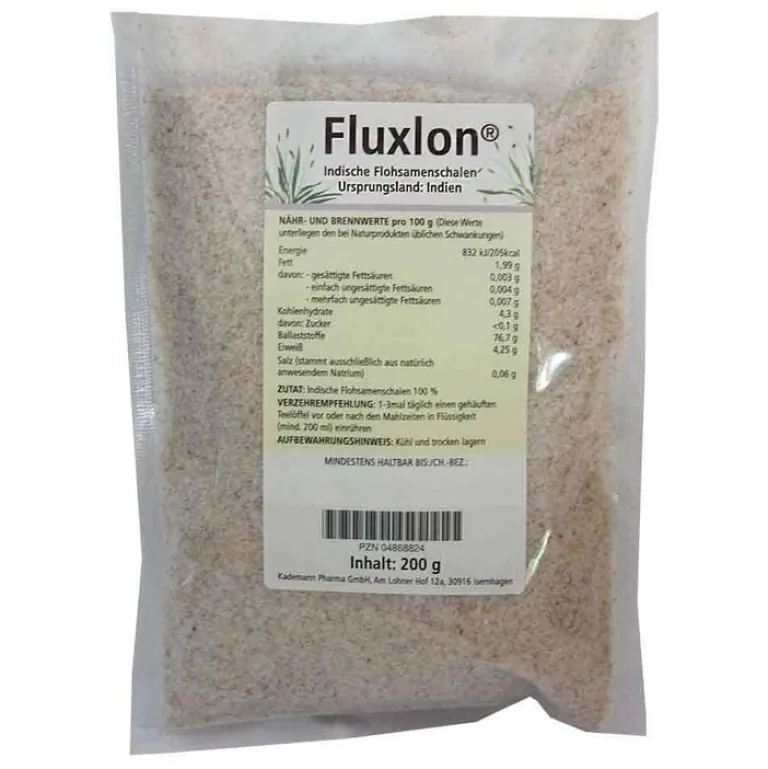 Fluxlon Indische Flohsamenschalen, 200 g- Flohsamenschalen|Verstopfung