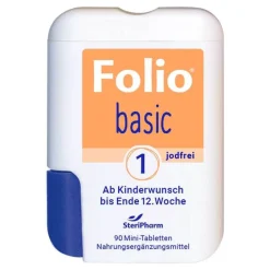 1 basic jodfrei Filmtabletten, 90 St^Folio Hot