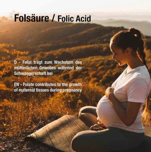 Vitabay Vitamin B9 (Folsäure)-Folsäure 1000 µg Calcium-L-Methylfolat vegan Tabletten , 240 St