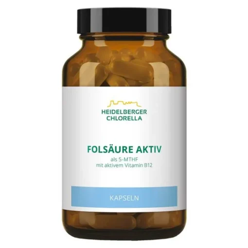 Folsäure Aktiv plus Vitamin B12 aktiv Kapseln, 120 St^Heidelberger Chlorella Online