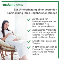 Folsäure Tabletten, 50 St^Biosyn Discount