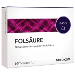 Folsäure Tabletten, 60 St- Vitamin B9 (Folsäure)