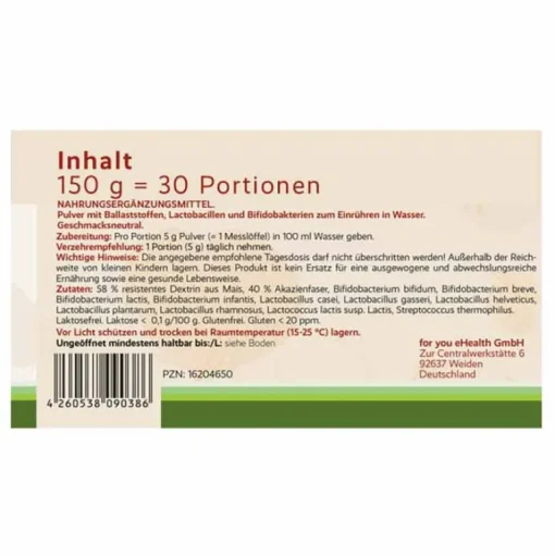 For You darmflora komplex Pulver, 150 g- Bakterienkulturen