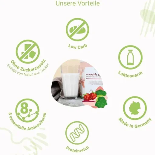 Eiweiß Power Erdbeer-Rhabarber, 750 g^For You Sale