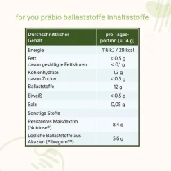 For You präbio ballaststoffe Pulver, 420 g- Verdauung