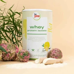 For You whey protein isolate Vanille-Zitronenquark, 600 g- Aminosäuren