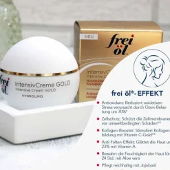 Frei Öl Trockene Haut|Tagespflege-Hydrolipid Intensivcreme gold, 50 ml