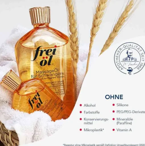 Frei Öl Massageöl für Schwangere, 125 ml- Schwangerschaftsöl|Massageöle
