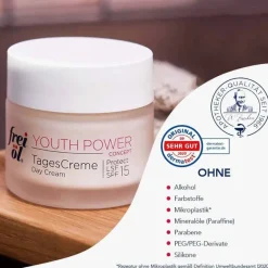 Frei Öl Tagespflege-Youth Power Tagescreme Protect LSF 15, 50 ml